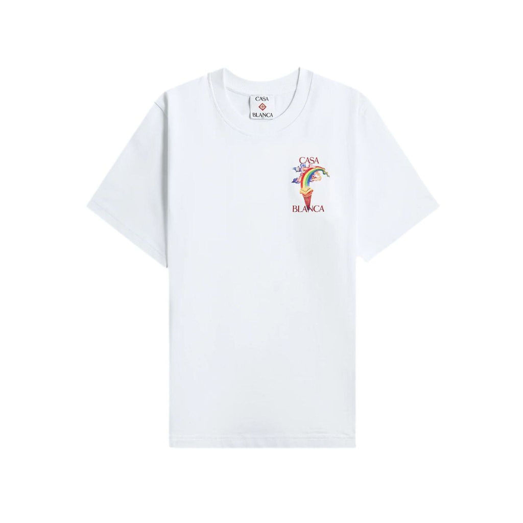 Casablanca T-Shirt mit Rückenprint Herren weiß