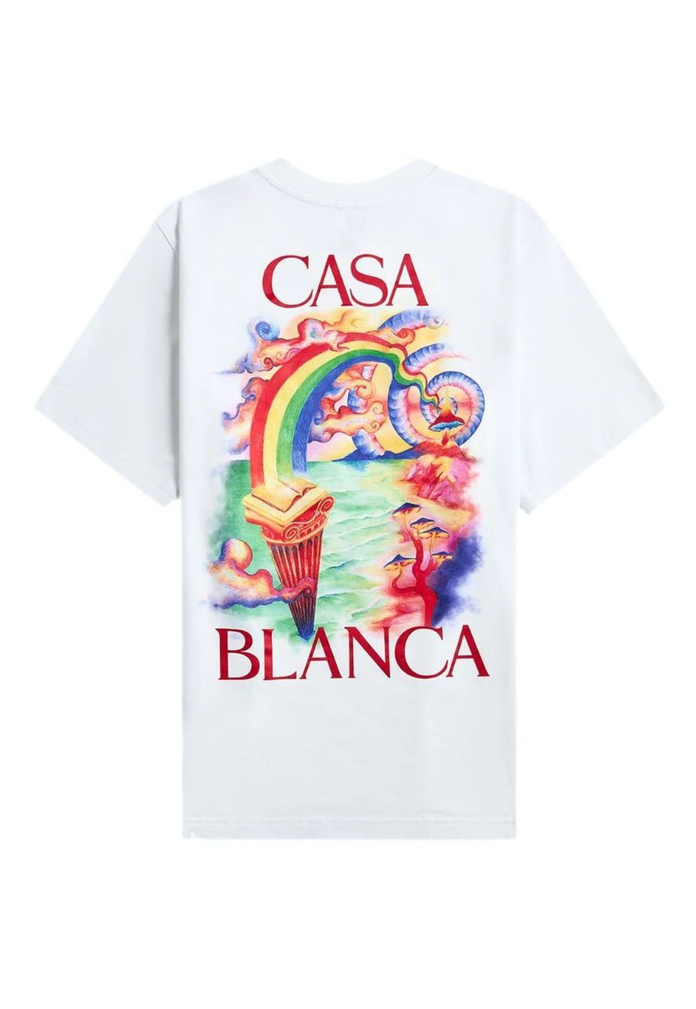 Casablanca T-Shirt mit Rückenprint Herren weiß