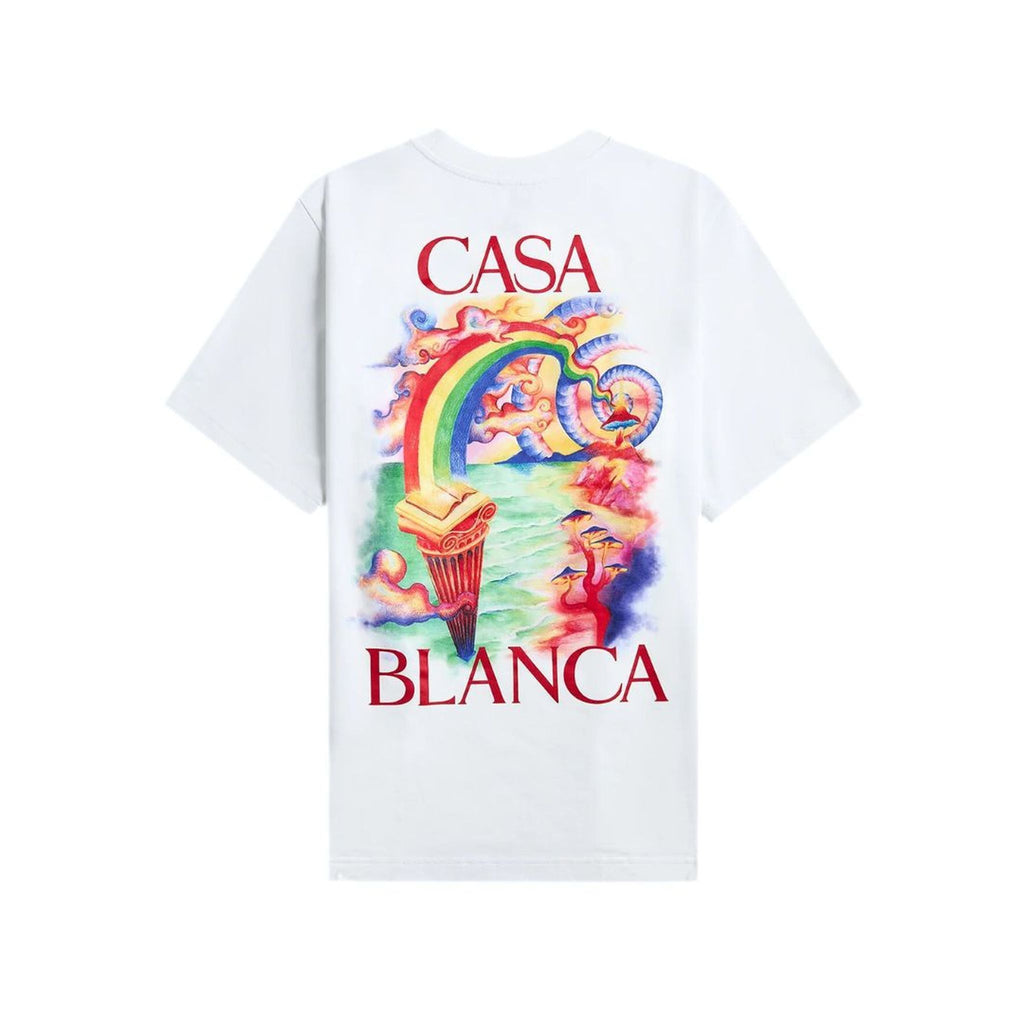 Casablanca T-Shirt mit Rückenprint Herren weiß