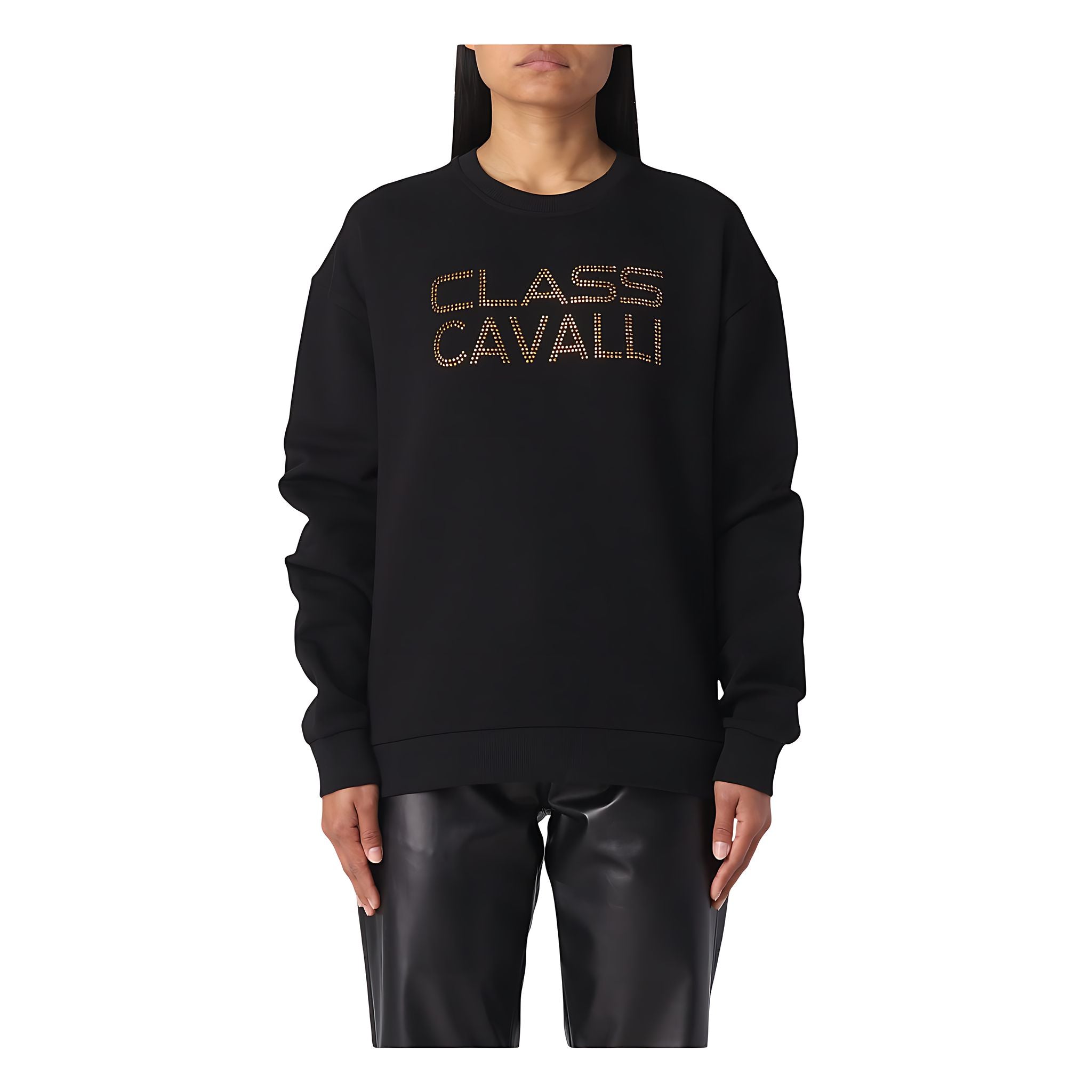 Cavalli Class Sweatshirt Schwarz für Damen