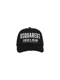 Dsquared2 Ceresio 9 Baseball Cap aus Baumwolle Schwarz