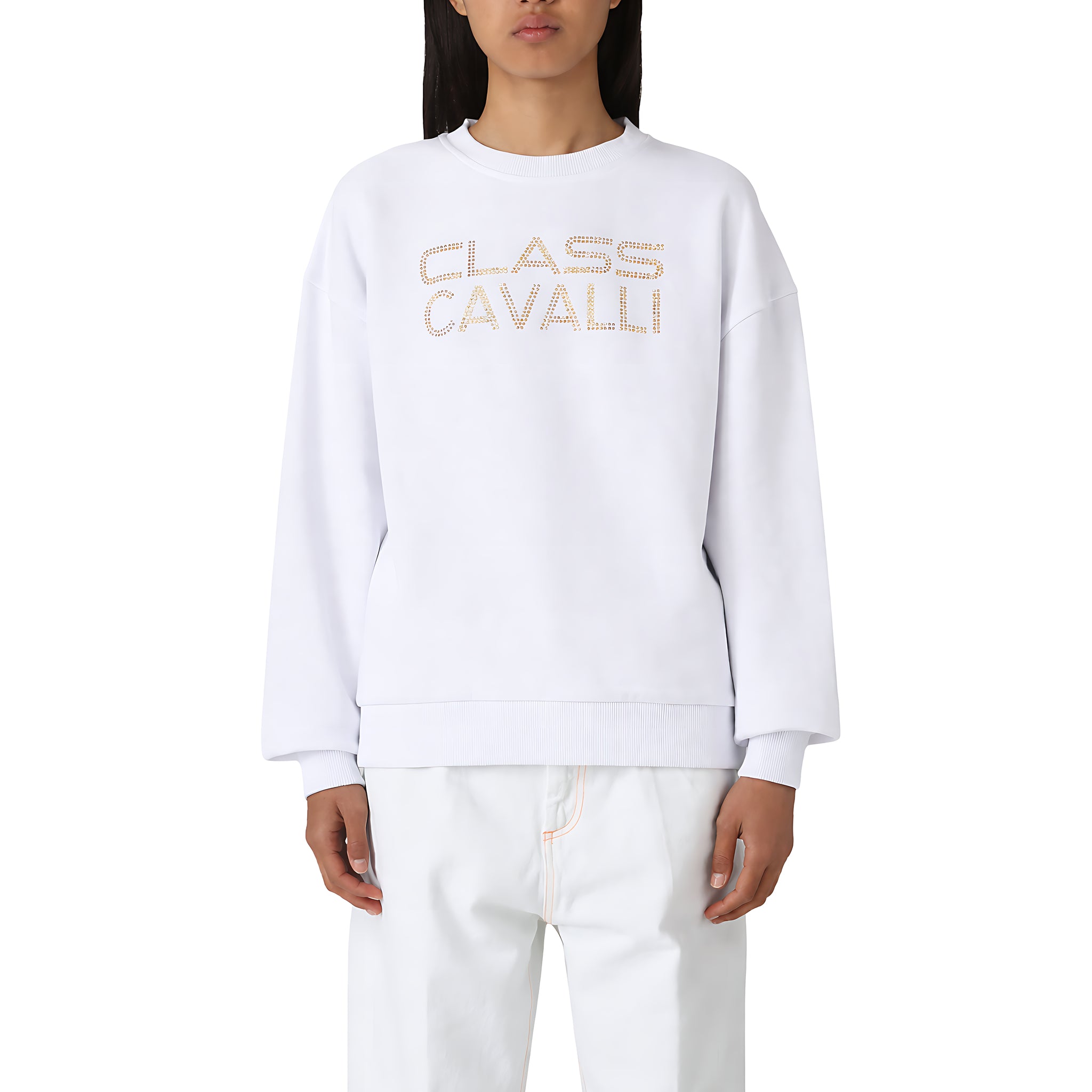 Cavalli Class Sweatshirt in Weiß
