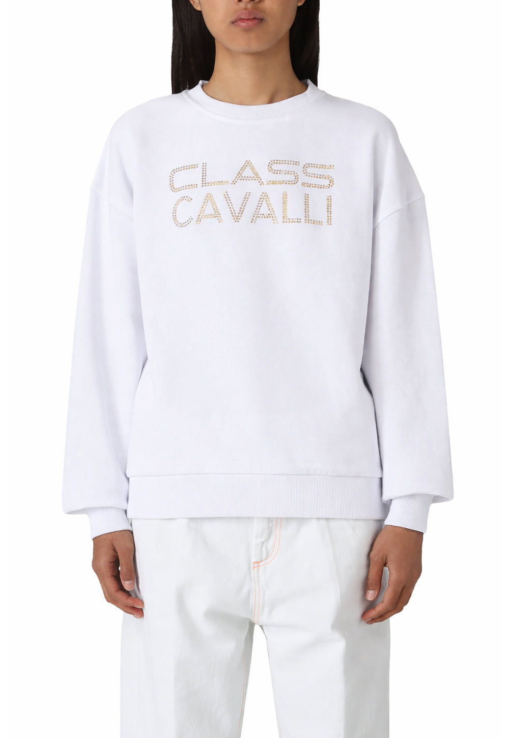 Cavalli Class Sweatshirt in Weiß