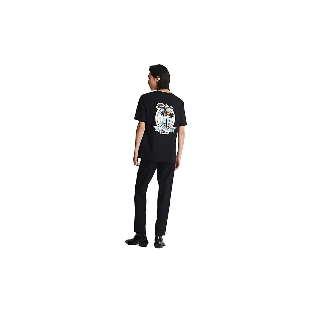 Club Balmain Signature printed T-Shirt Herren schwarz