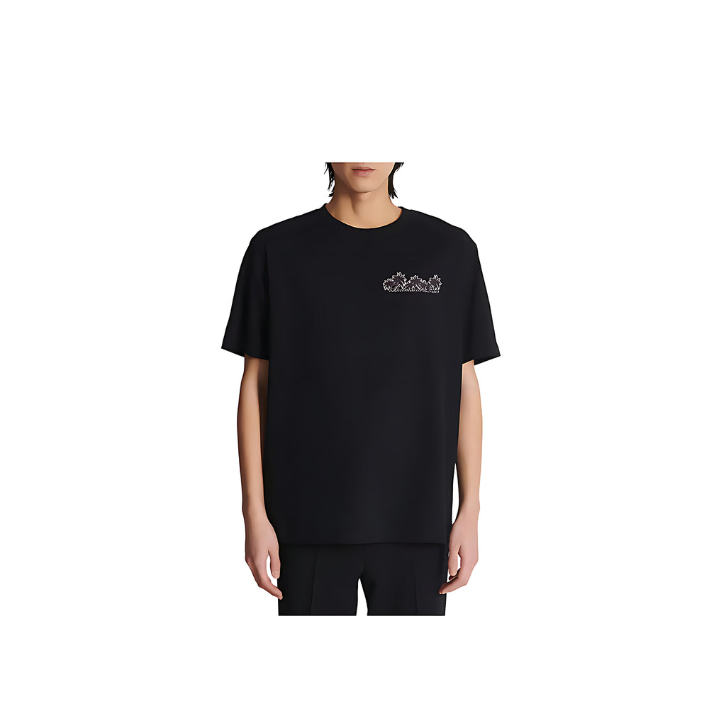 Club Balmain Signature printed T-Shirt Herren schwarz