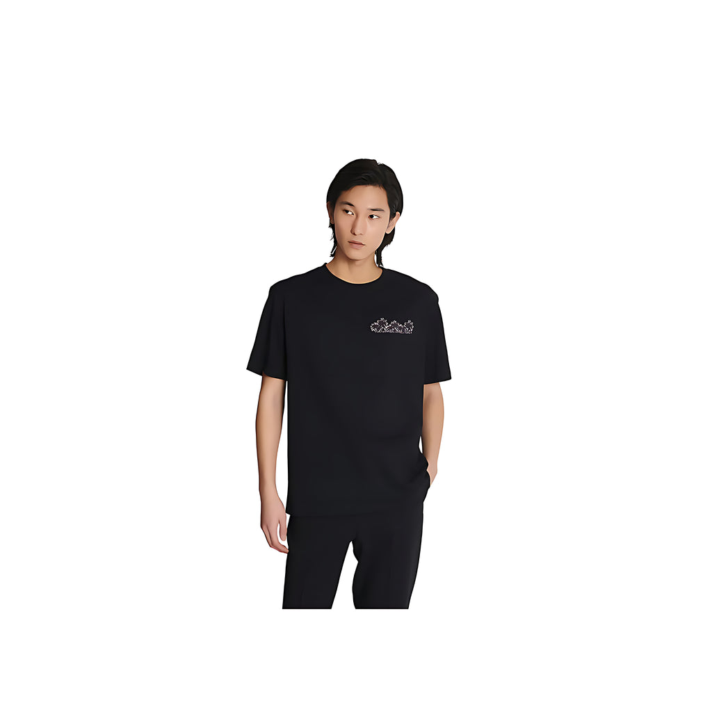 Club Balmain Signature printed T-Shirt Herren schwarz