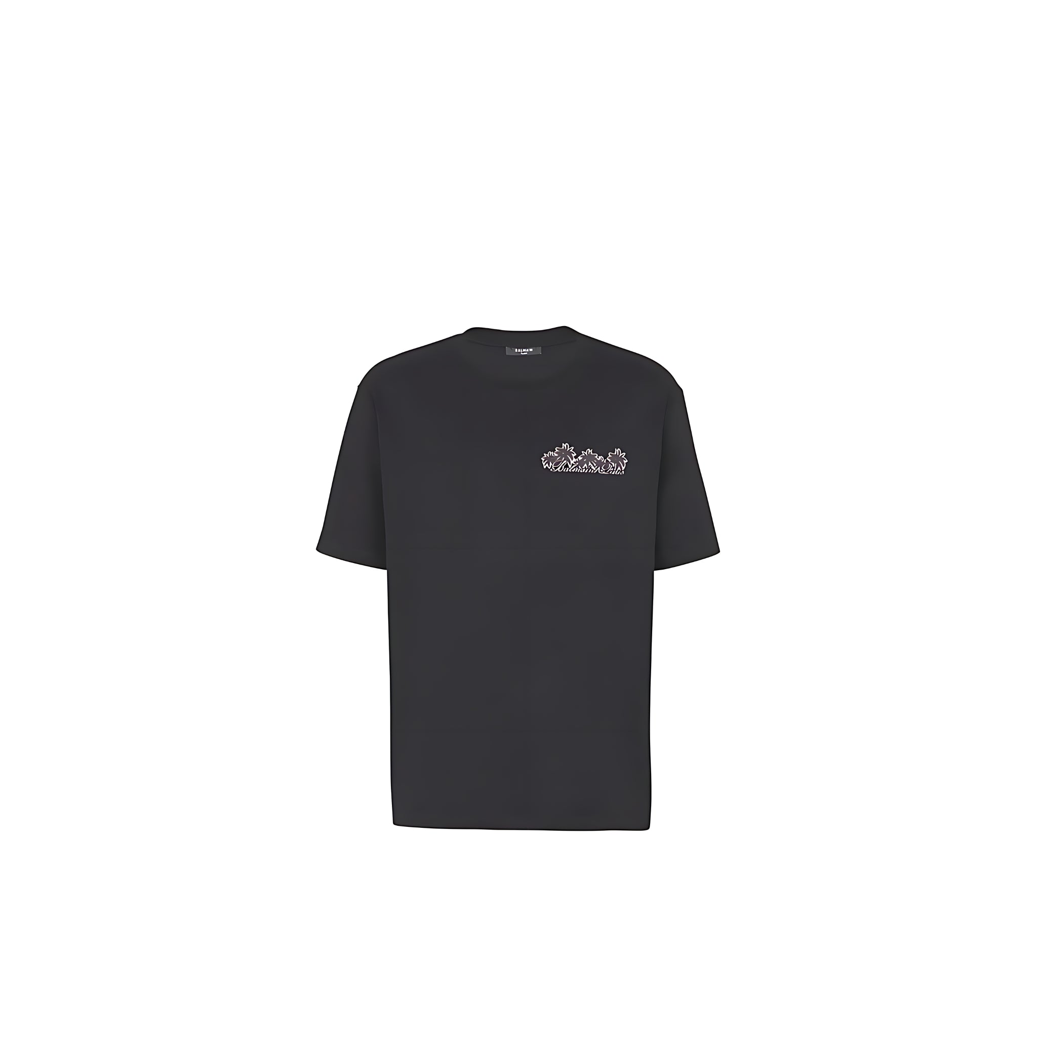 Club Balmain Signature printed T-Shirt Herren schwarz