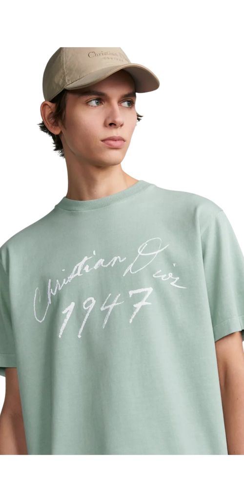 DiorT-Shirt Herren grün mit Aufschrift