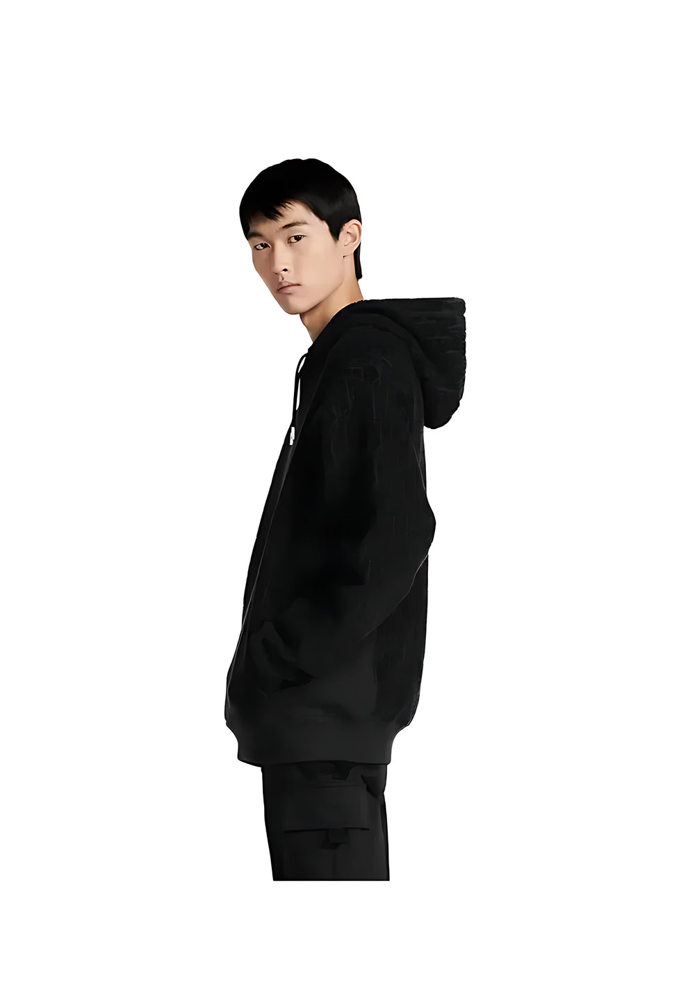 Dior Oblique Kapuzenpullover Schwarz Herren