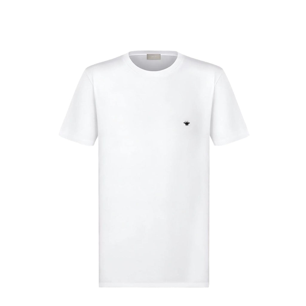 Dior Bienen Stickerei T-Shirt Herren weiß