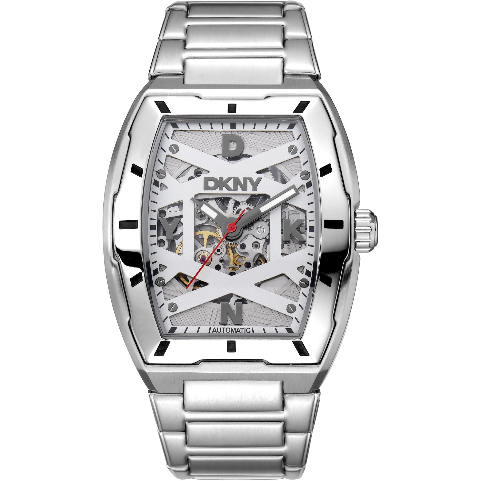 Donna Karan New York Urban Herren Armbanduhr Silber