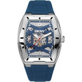 Donna Karan New York Urban Herrenuhr silber blau