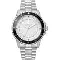 Donna Karan New York Active Sport Herrenuhr silber schwarz