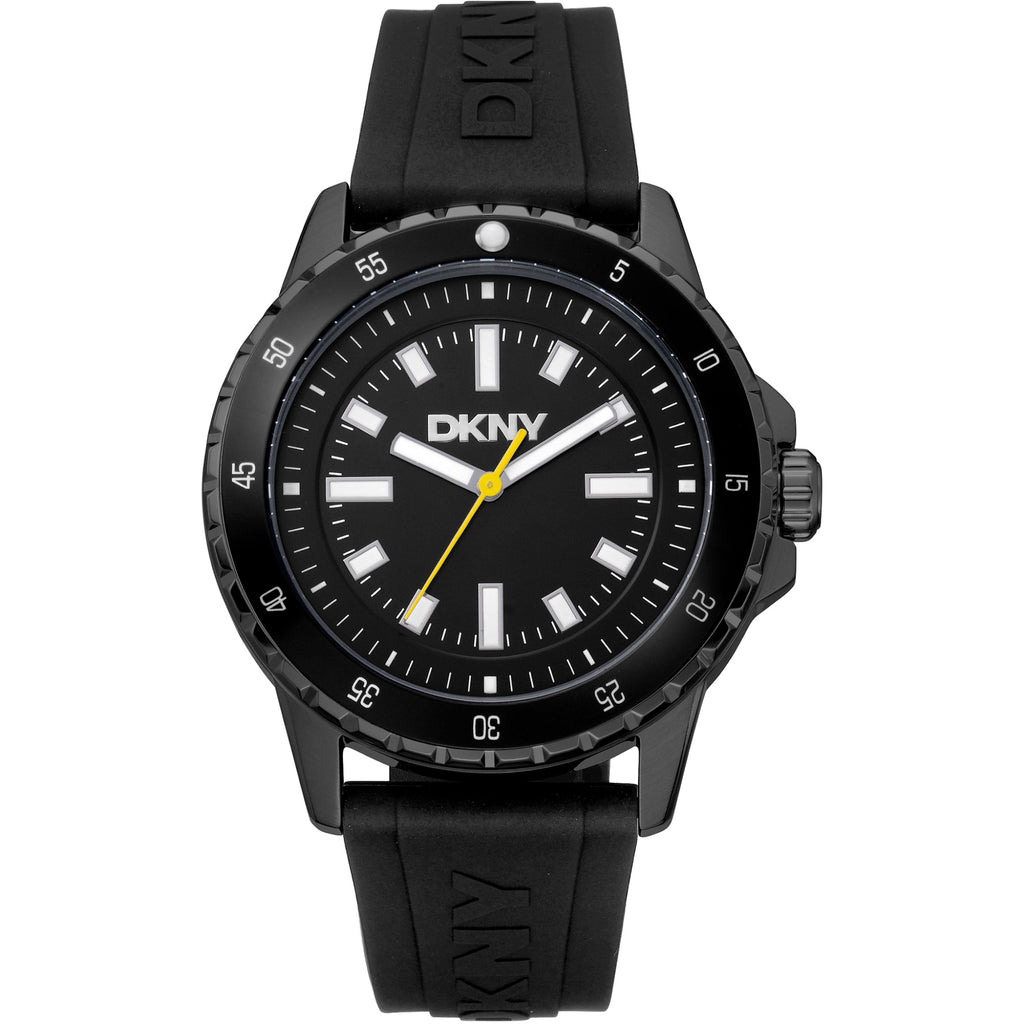 Donna Karan New York Active Herrenuhr schwarz
