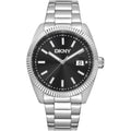 Donna Karan New York Everyday Herrenuhr silber schwarz