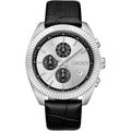 Donna Karan New York Herrenuhr Chronograph silber schwarz