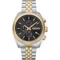 Donna Karan New York Everyday Chronograph Herrenuhr silber gold