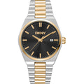 Donna Karan New York Everyday Herrenuhr silber gold schwarz