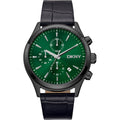 Donna Karan New York Active Herren Chronograph schwarz gruen