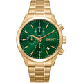 Donna Karan New York Soho Chronograph Herren gold gruen