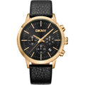 Donna Karan New York Everyday Chronograph Herren gold schwarz