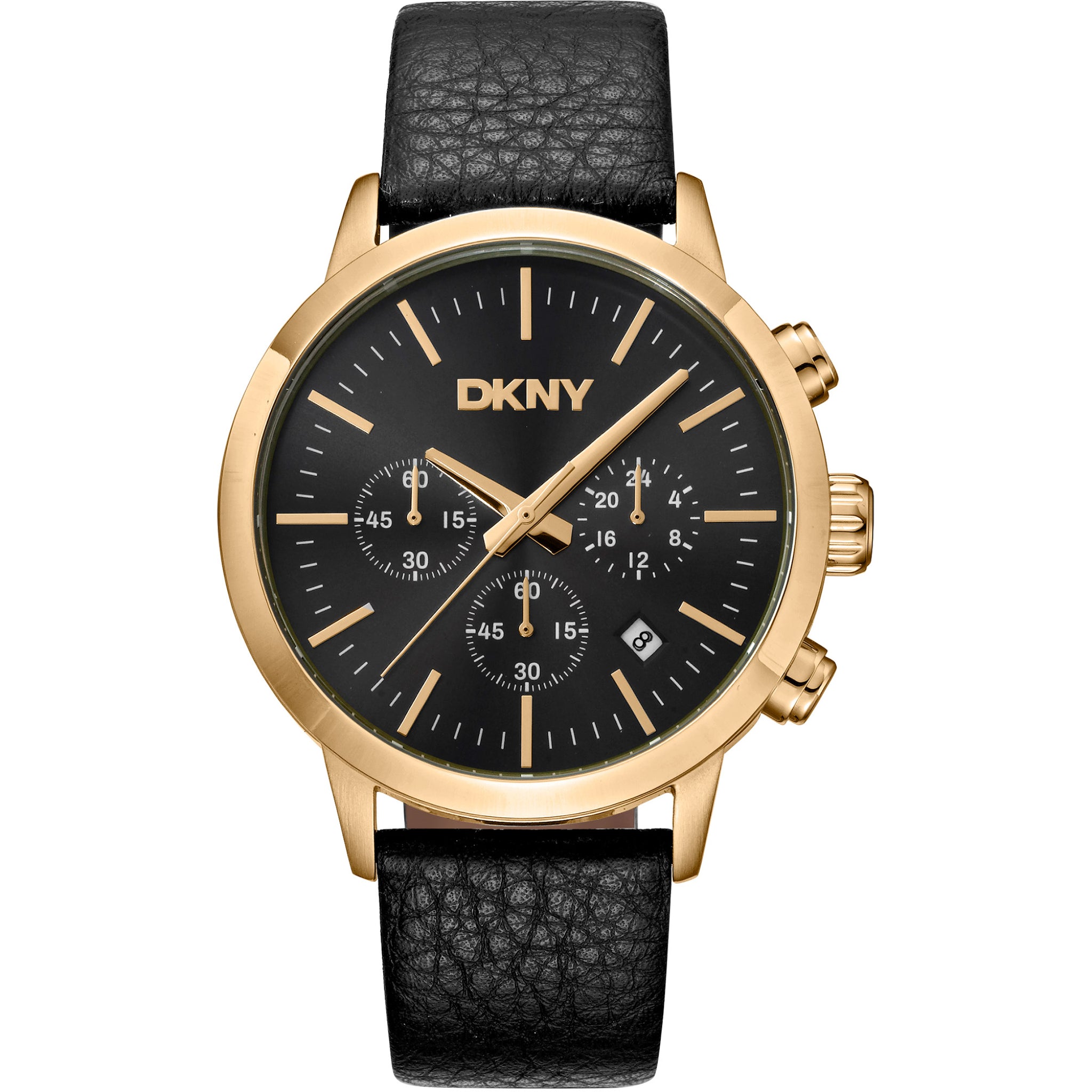 Donna Karan New York Everyday Chronograph Herren gold schwarz