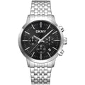 Donna Karan New York Everyday Chronograph Herren silber schwarz