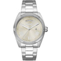 Donna Karan New York Everyday Date Herrenuhr silber gold