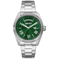 Donna Karan New York Herrenuhr silber gruen