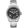Donna Karan New York Herrenuhr silber schwarz