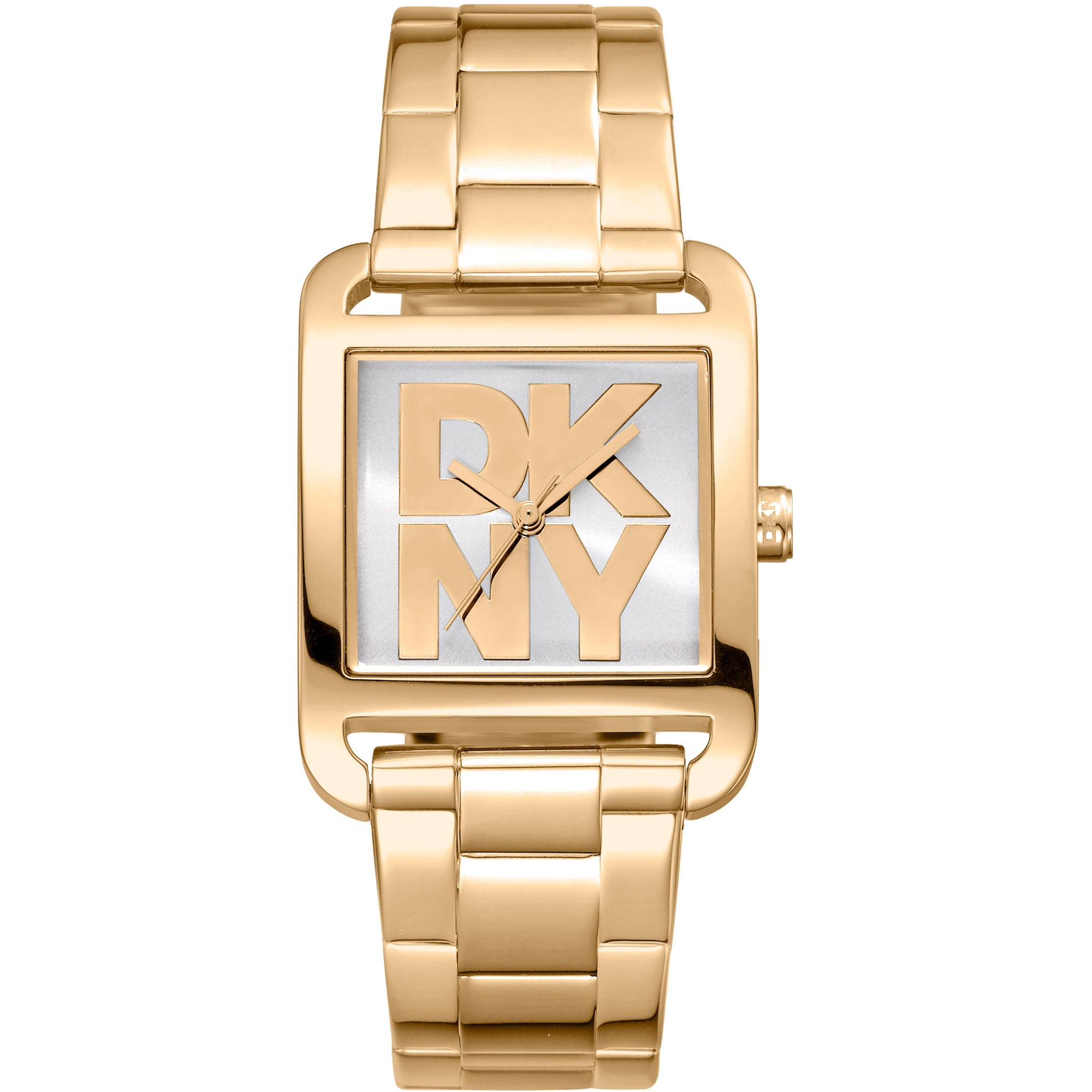 Donna Karan New York City Maxi Damenuhr gold silber