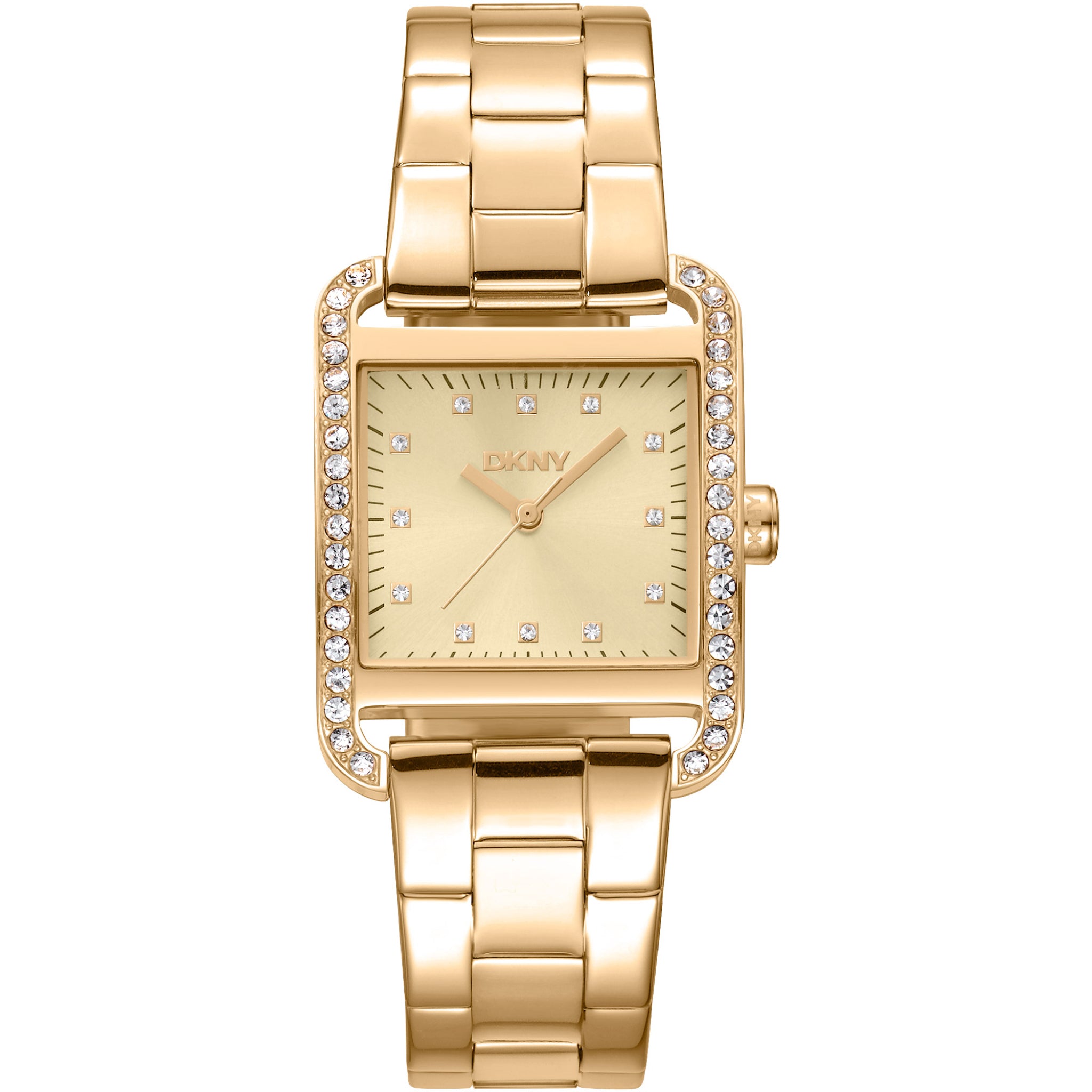 Donna Karan New York City Glitz Damenuhr gold
