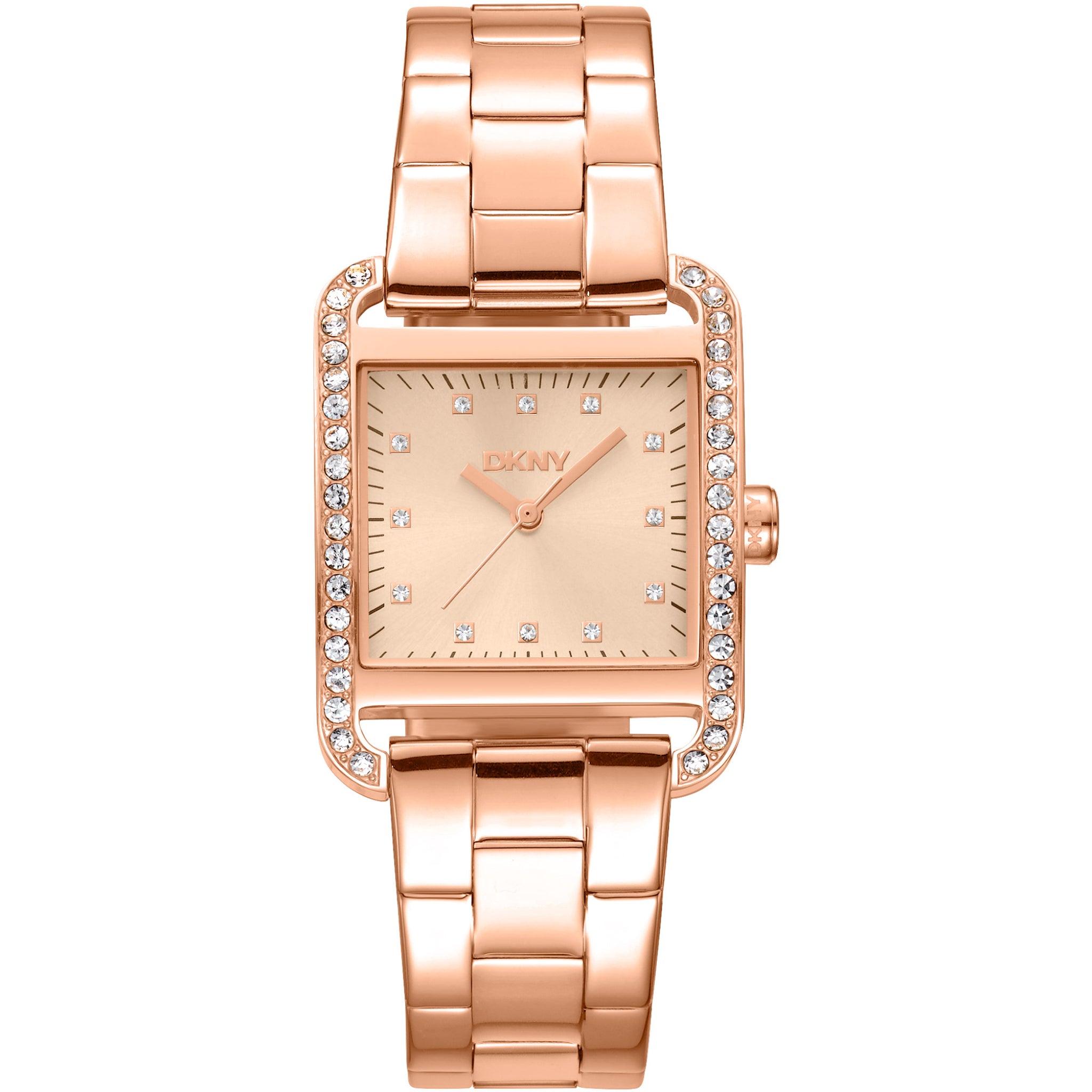 Donna Karan New York City Glitz Damenuhr roségold