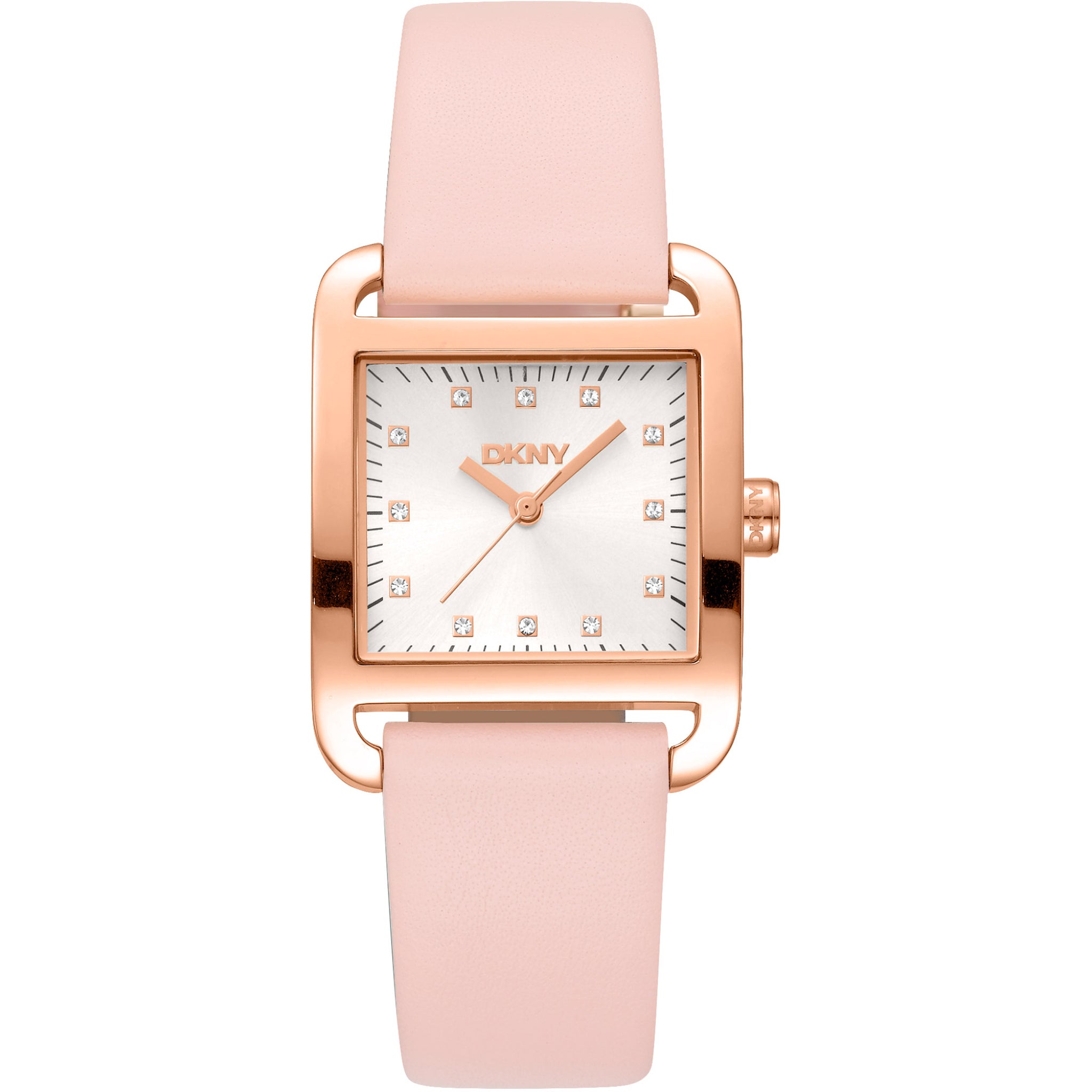 Donna Karan New York City Midi Damenuhr roségold rosa