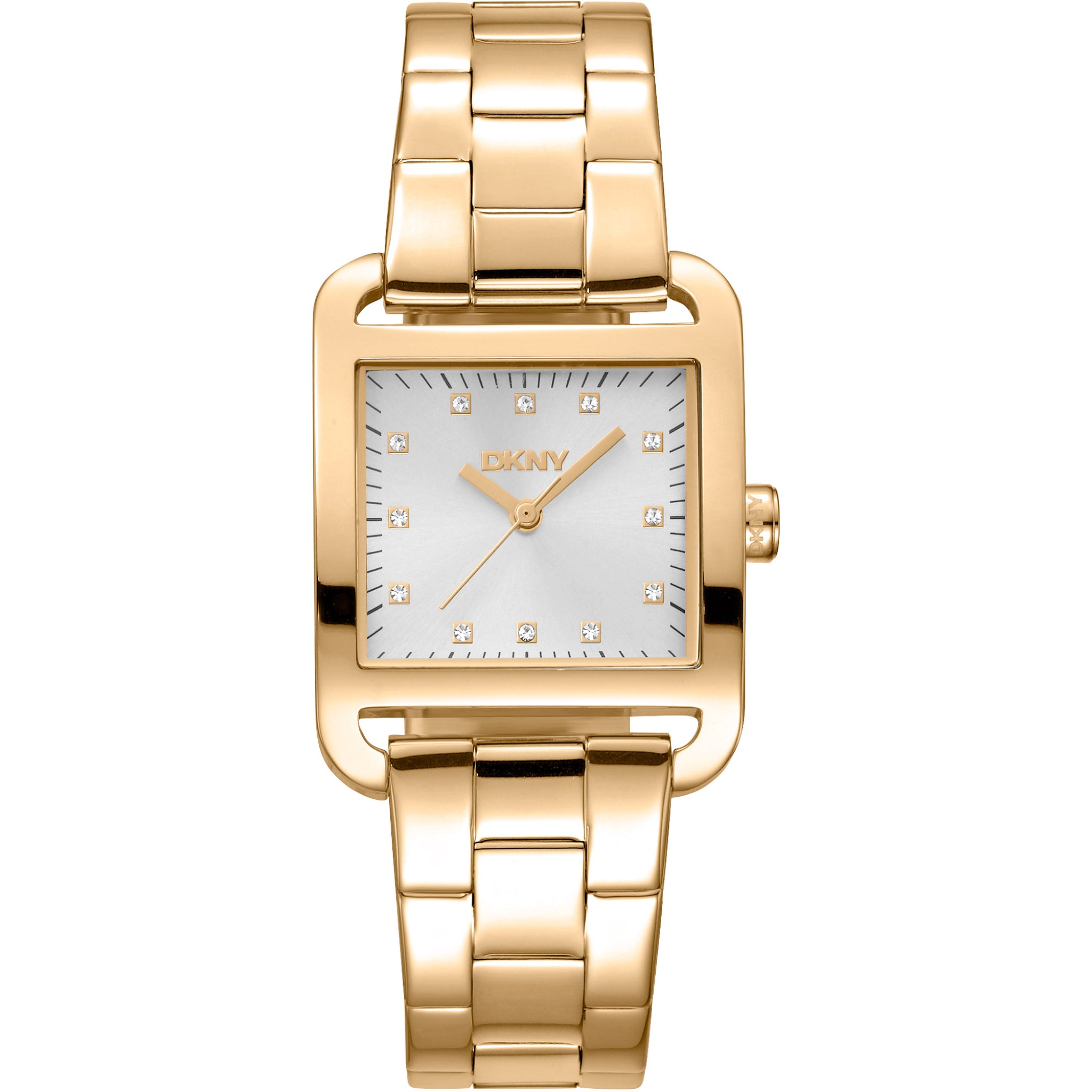Donna Karan New York City Midi Damenarmbanduhr Gold Edelstahl