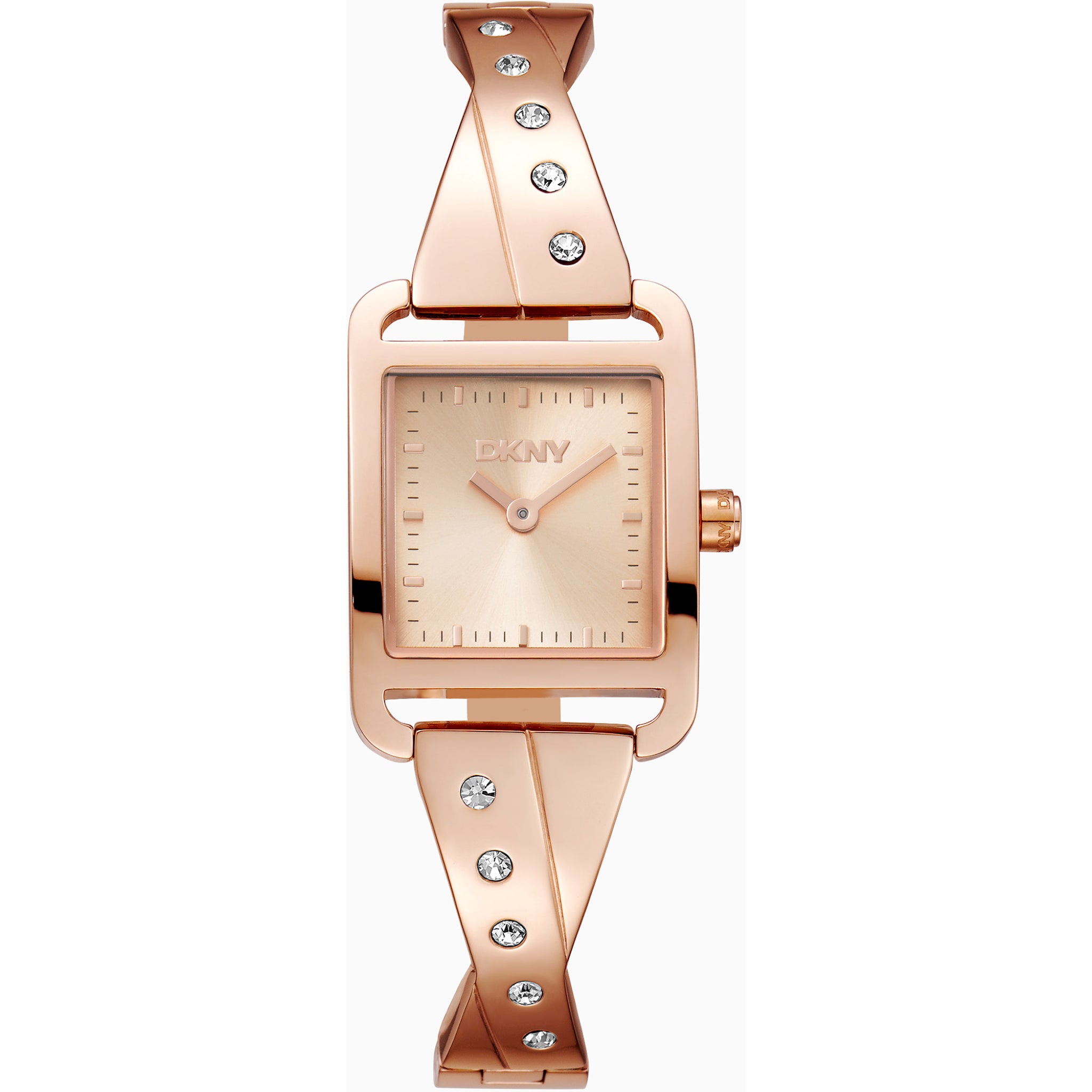 Donna Karan New York Iconic City Bangle Damenuhr roségold