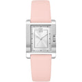 Donna Karan New York Urban Damenuhr silber rosa Leder