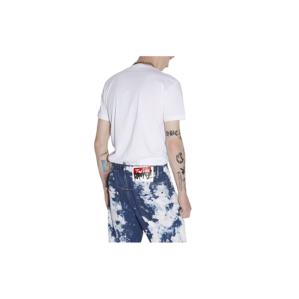 Dsquared2 Doodle Logo Face T-Shirt Herren weiß