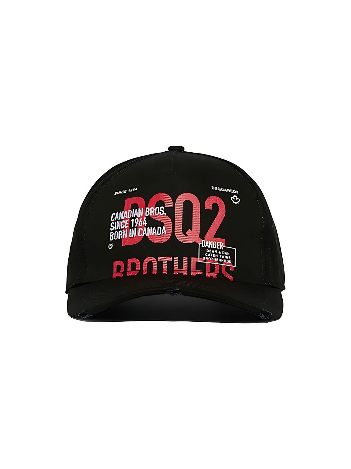 Dsquared2 DSQ2 Brothers Baseball Cap aus Baumwolle Schwarz