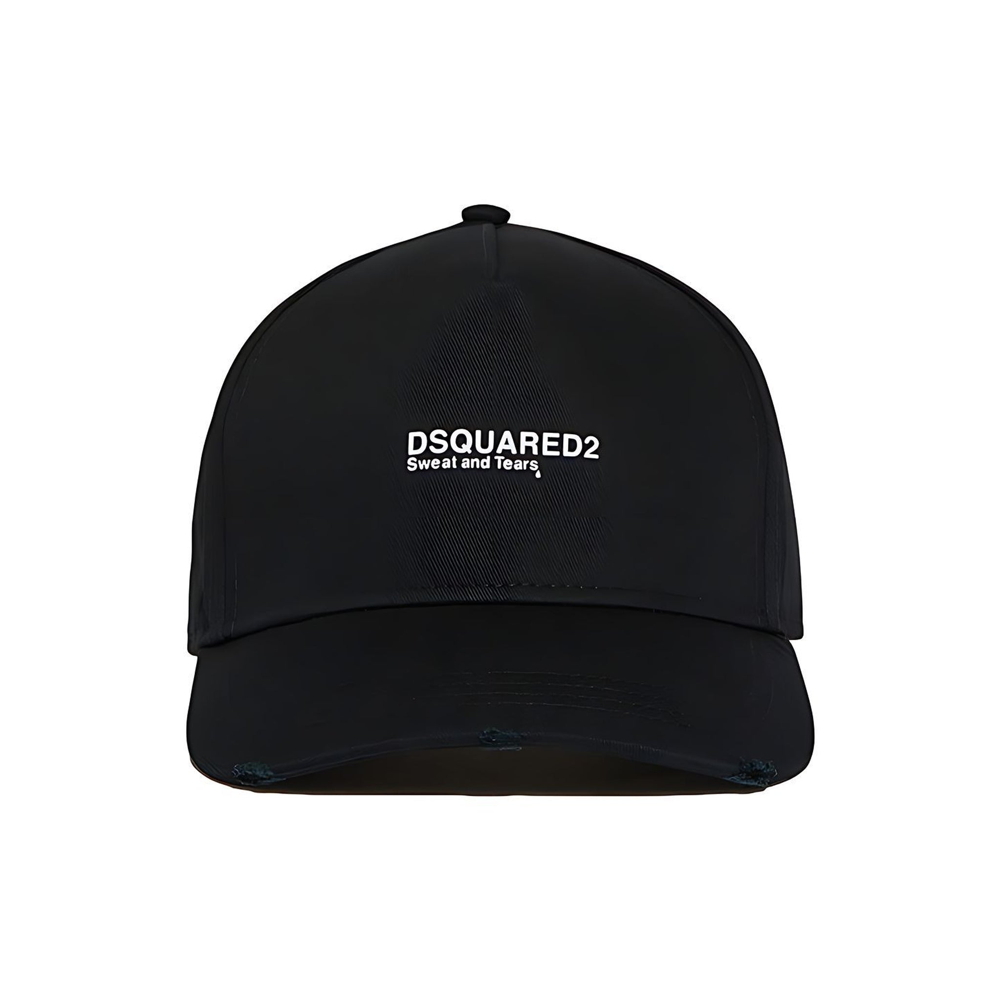 Dsquared2 Baseball Cap schwarz Weiße Sweat and Tears  Stickerei Unisex