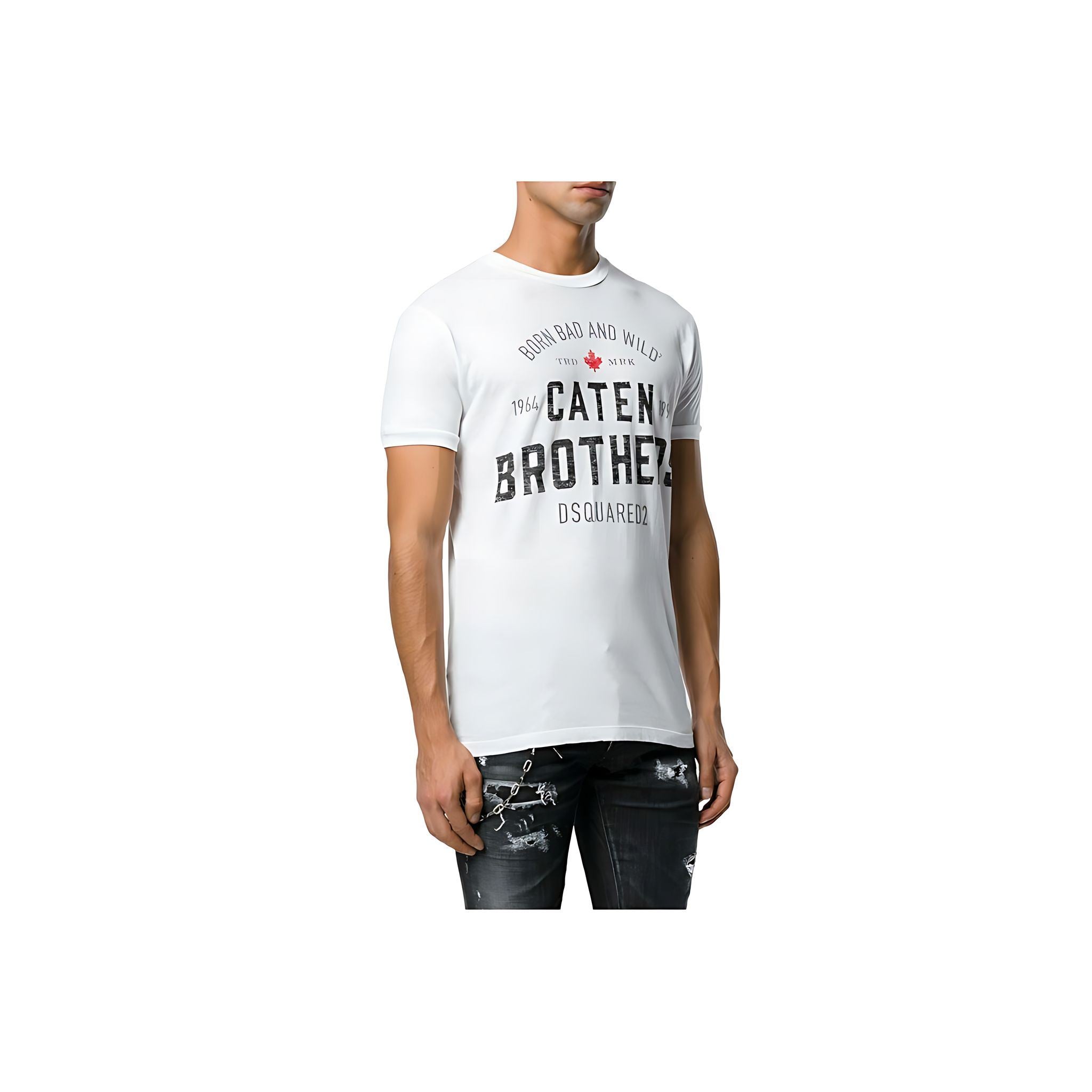 Dsquared2 Caten Brothers T-Shirt Herren Weiß