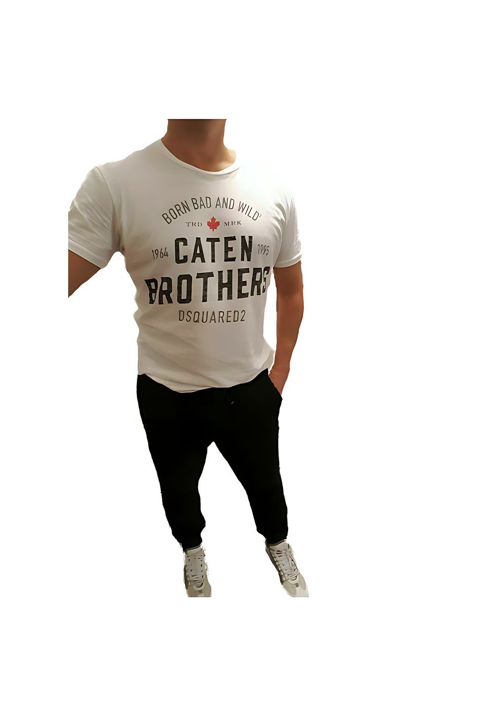 Dsquared2 Caten Brothers T-Shirt Herren Weiß