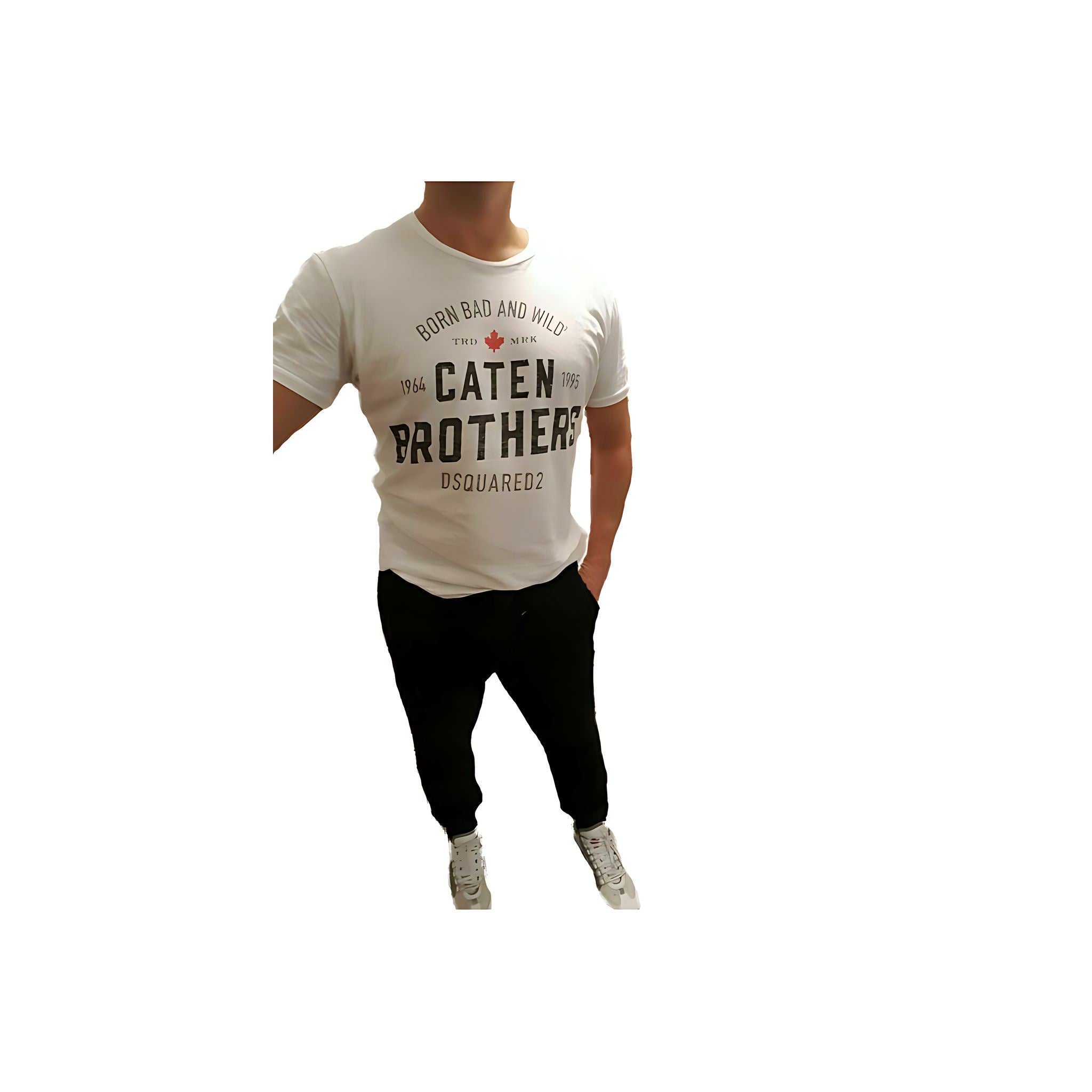 Dsquared2 Caten Brothers T-Shirt Herren Weiß
