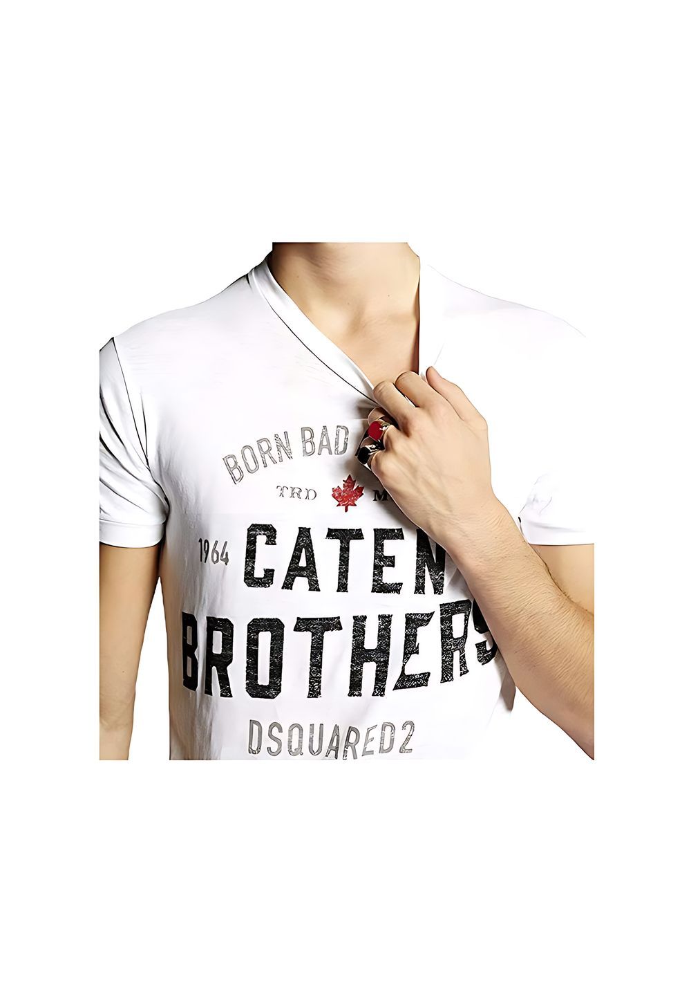 Dsquared2 Caten Brothers T-Shirt Herren Weiß