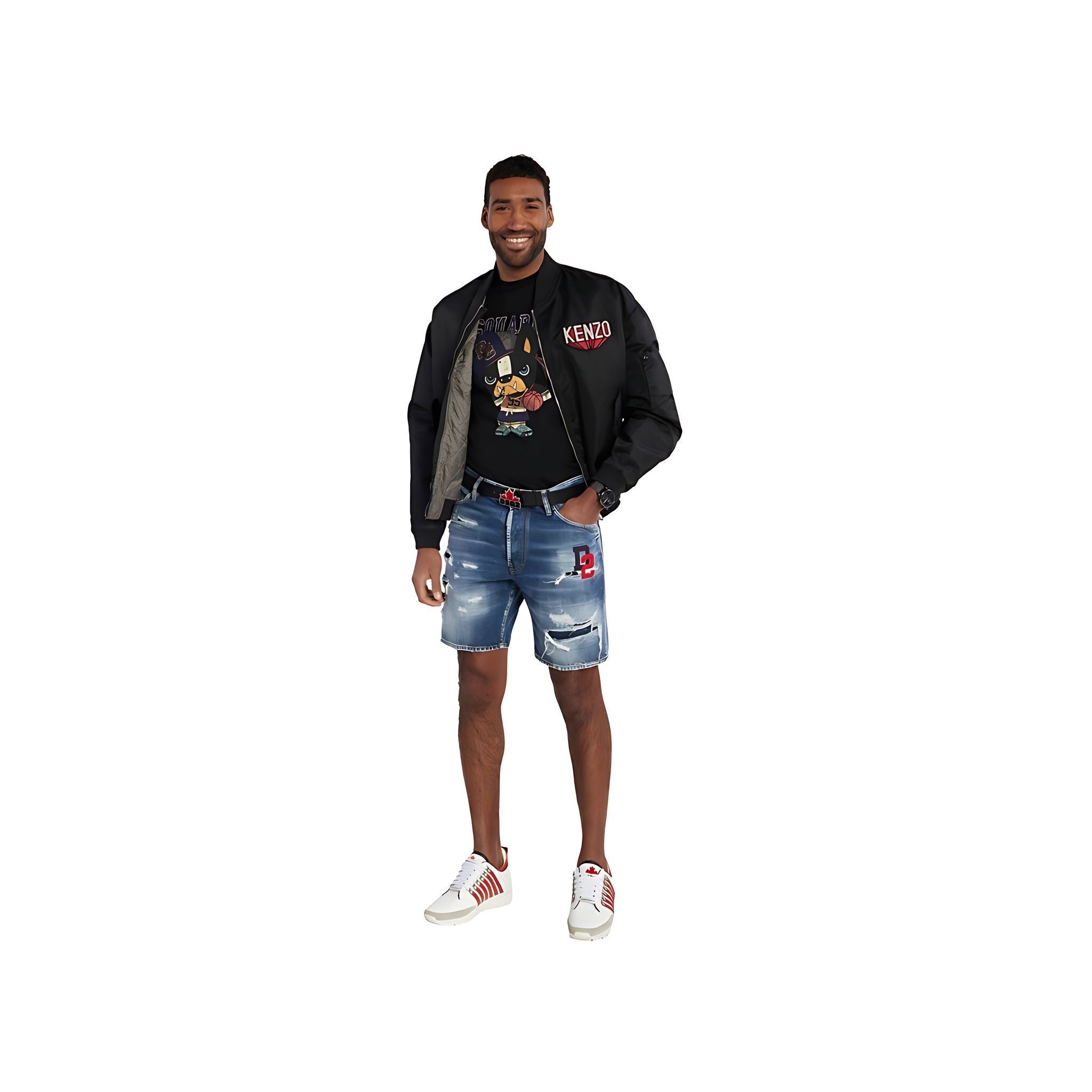Dsquared2 Ciros Game Time T-Shirt Schwarz Herren