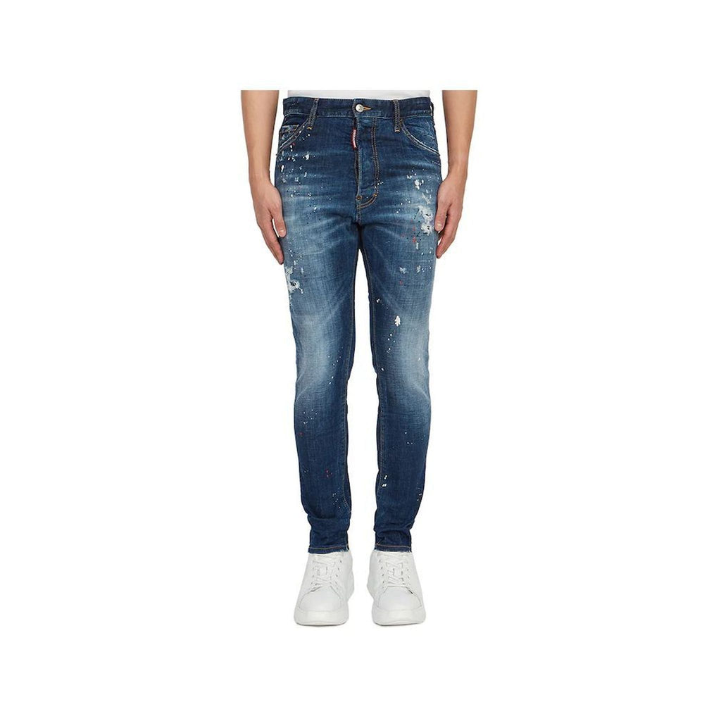 Dsquared2 Distressed Paint-Splatter Denim Jeans Herren