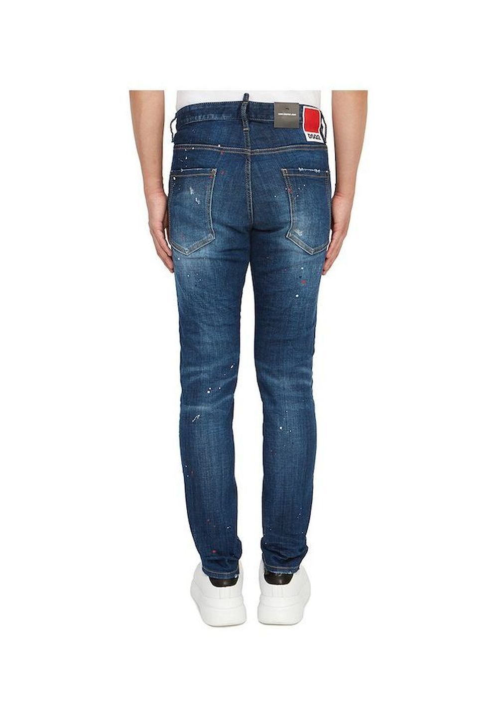 Dsquared2 Distressed Paint-Splatter Denim Jeans Herren