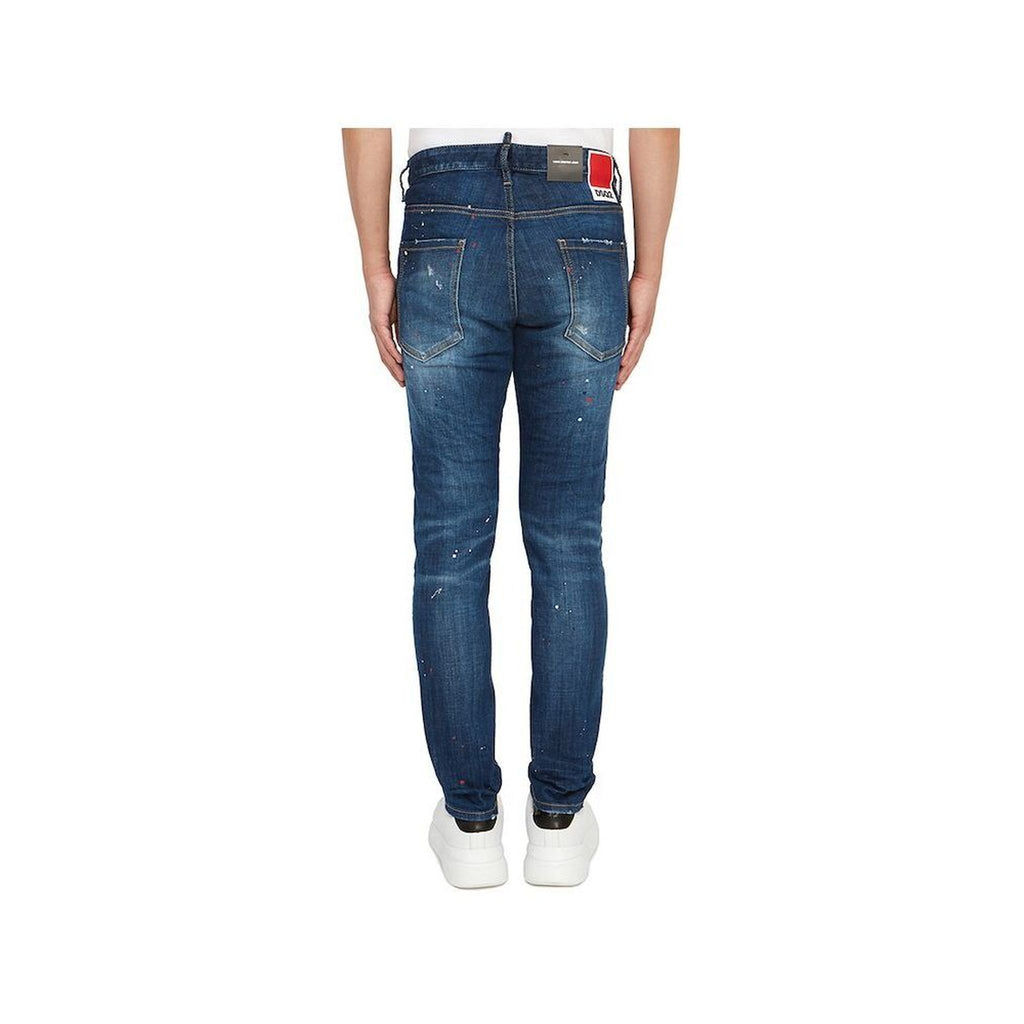 Dsquared2 Distressed Paint-Splatter Denim Jeans Herren