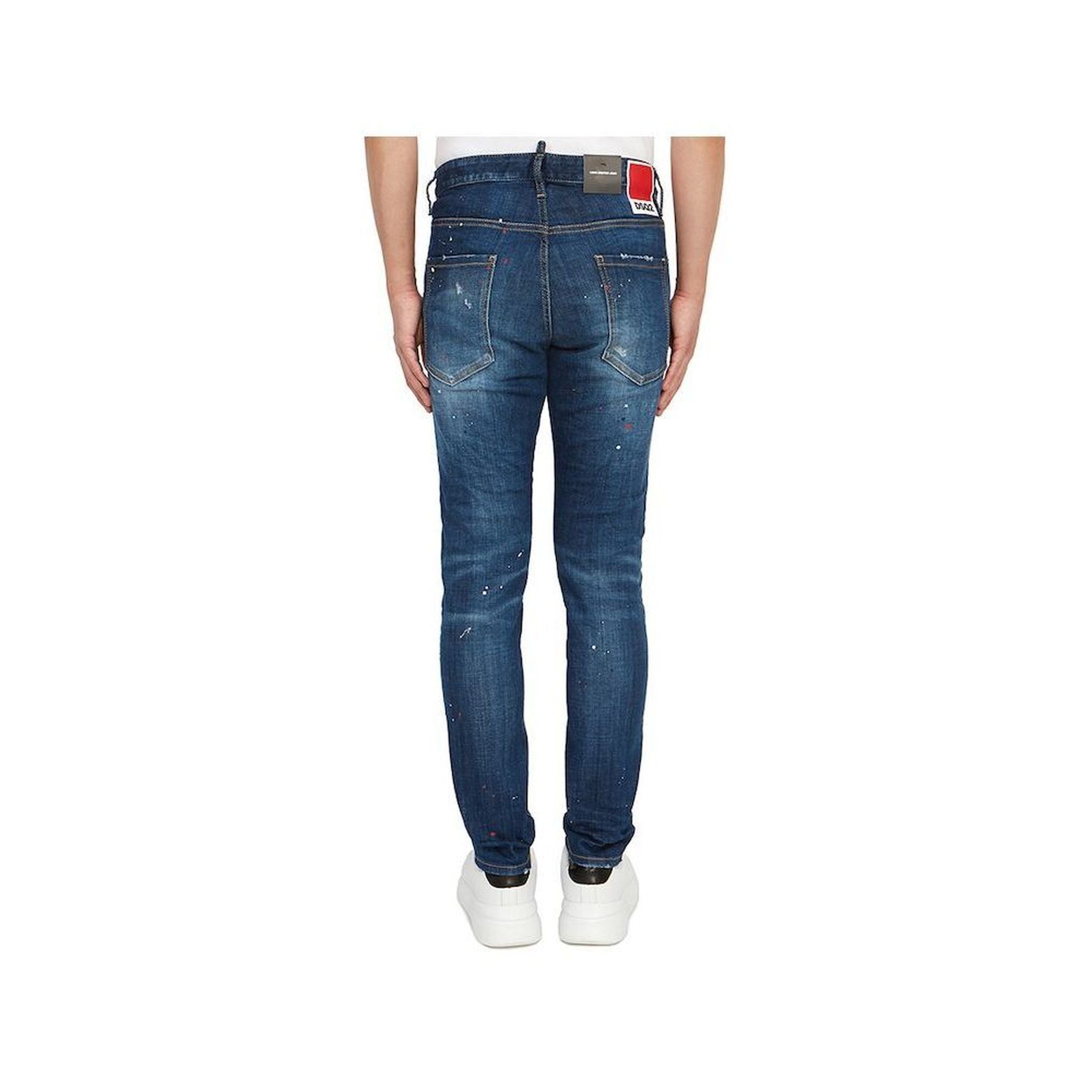 Dsquared2 Distressed Paint-Splatter Denim Jeans Herren