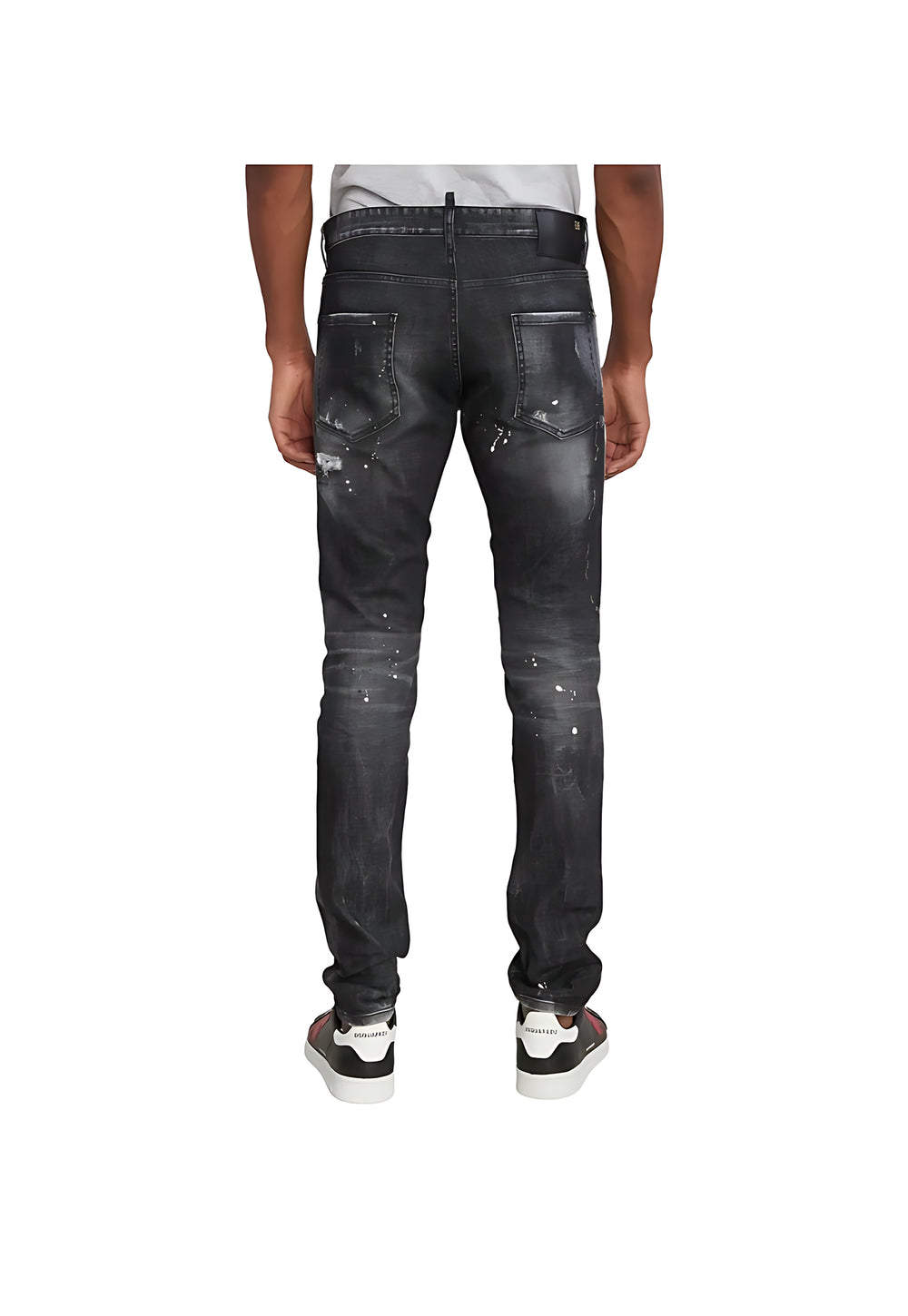 Dsquared2 Slim Fit Jeans im Distressed Look Schwarz Herren